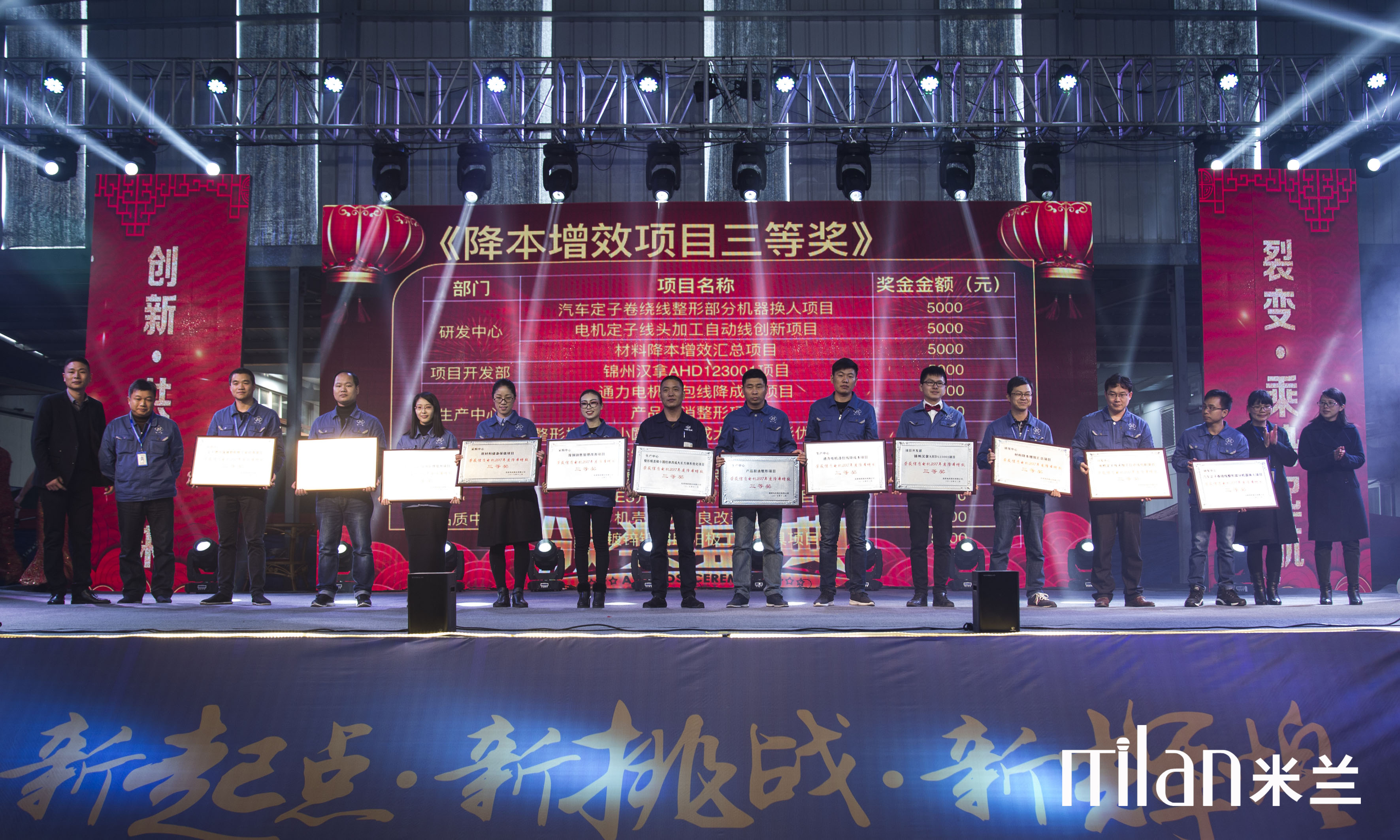 信质电机股份有限公司2018年会全程策划执行-台州米兰庆典策划-台州活动策划-演出策划-灯光音响设计